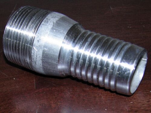 (NEW) 1-1/4" NPT PIPE TO 1-1/4" HOSE BARB SS STAINLESS STEEL FITTING