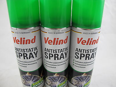 3x Velind Antistatik Spray Antistatikspray 300ml 