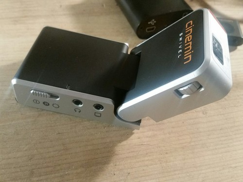 WowWee Cinemin Swivel  Projector / Cinemin Swap / Case /  needs battery