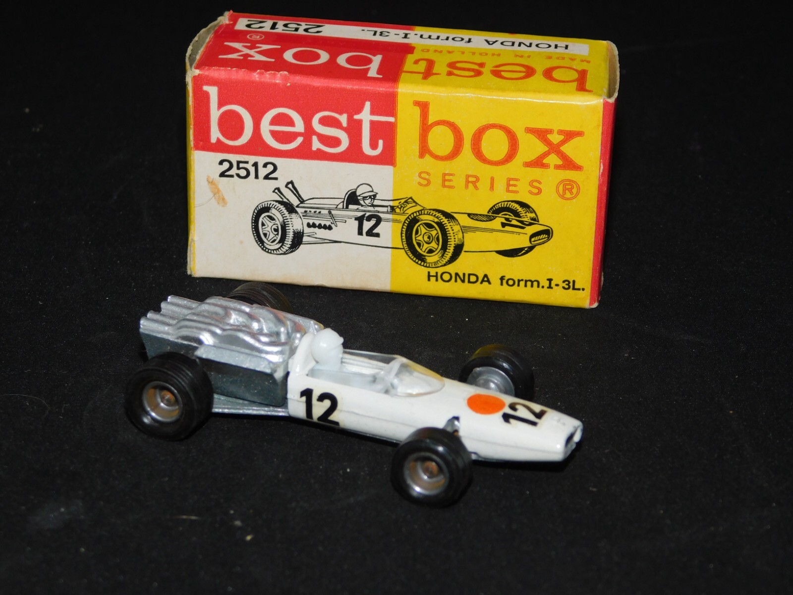 ミニカー HONDA F1 BESTBOX 2512 MADE IN HOLLAND Best Box Series 2512 HONDA FORMULE FORMULA 1 #12 3L WHITE