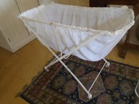 antique cast iron baby crib