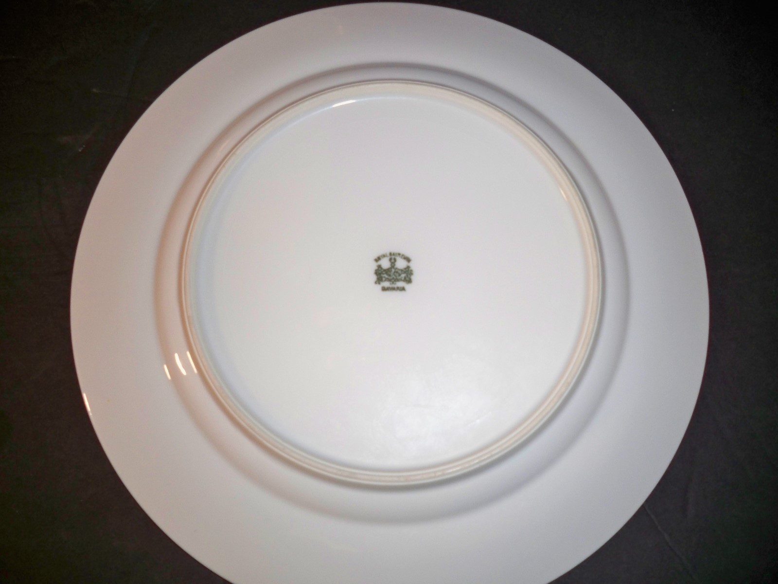 ROYAL BAYREUTH ROB41 DINNER PLATE FLORAL WITH GOLDTONE ACCENTS 9 7/8