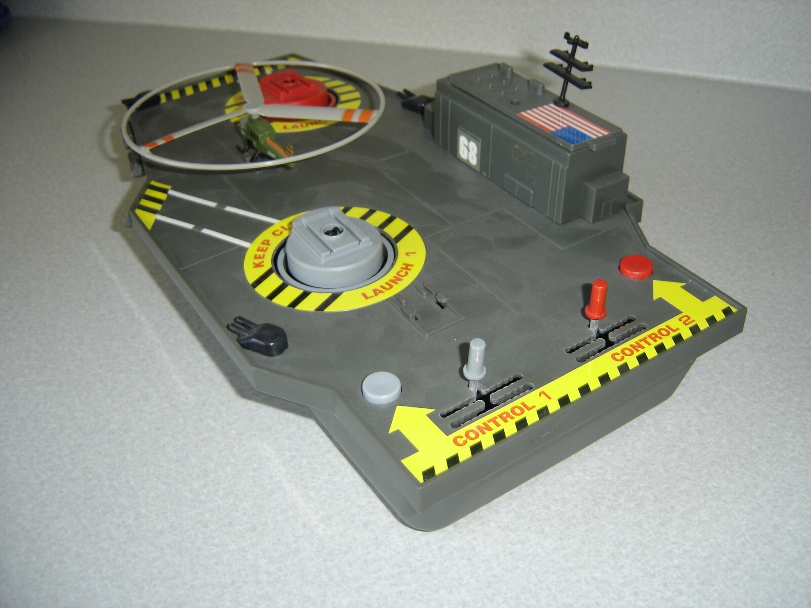 Vintage Helicopter Aircraft Carrier Excellent Condition & Works!