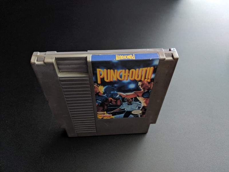 Punch-Out Punchout Authentic Nintendo NES EXMT condition game cartridge