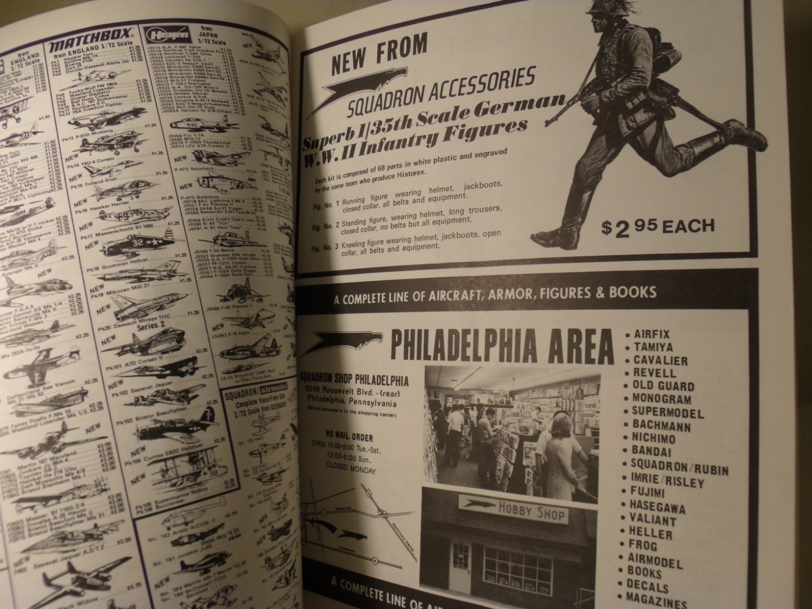 The Squadron Shop Mail Order Catalogue No. 5 Winter 1974 Revell MONOGRAM etc