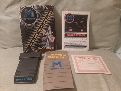 SPACE ATTACK for Atari 2600 -- Complete in box w/manual, brochure, card - Tested