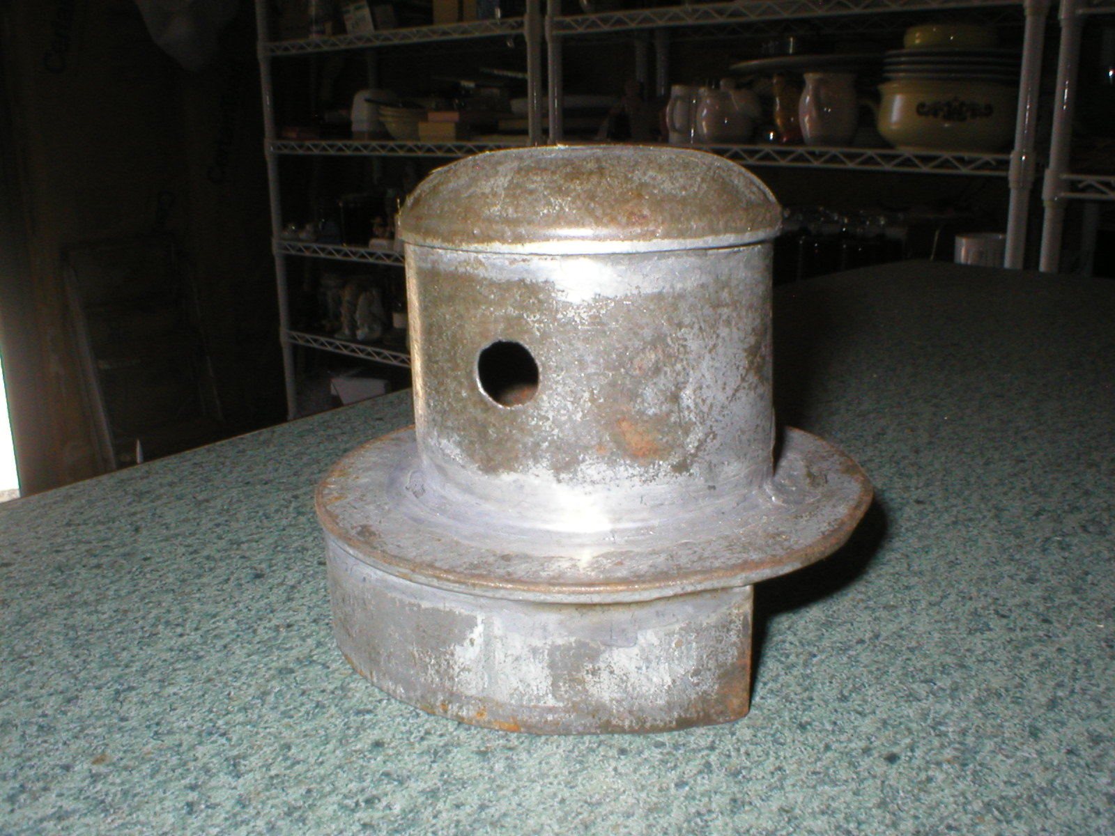 Vintage Primitive Crescent Cookie Biscuit Cutter Tall Handle 3 1/2