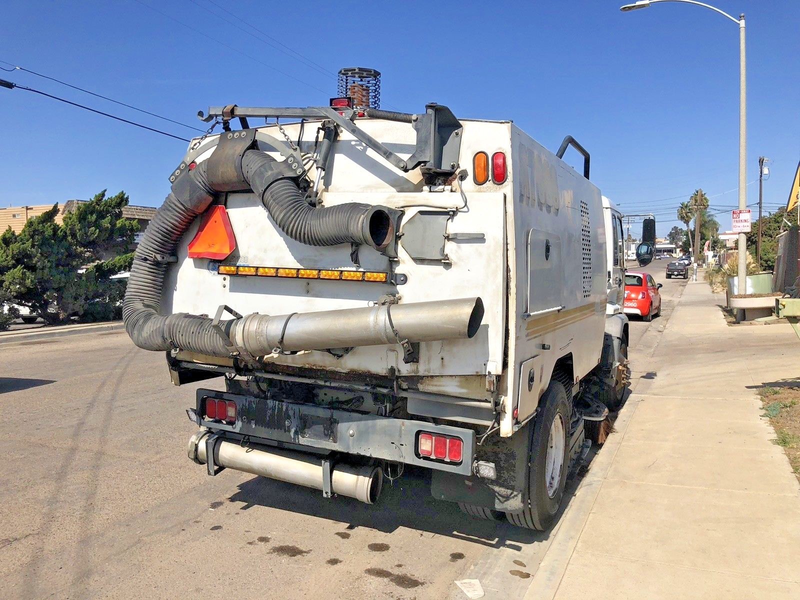 2008 GMC L6 7.8L DPF , T7500 Street Sweeper , Schwarze A7000 , Sweeper , Vacuum