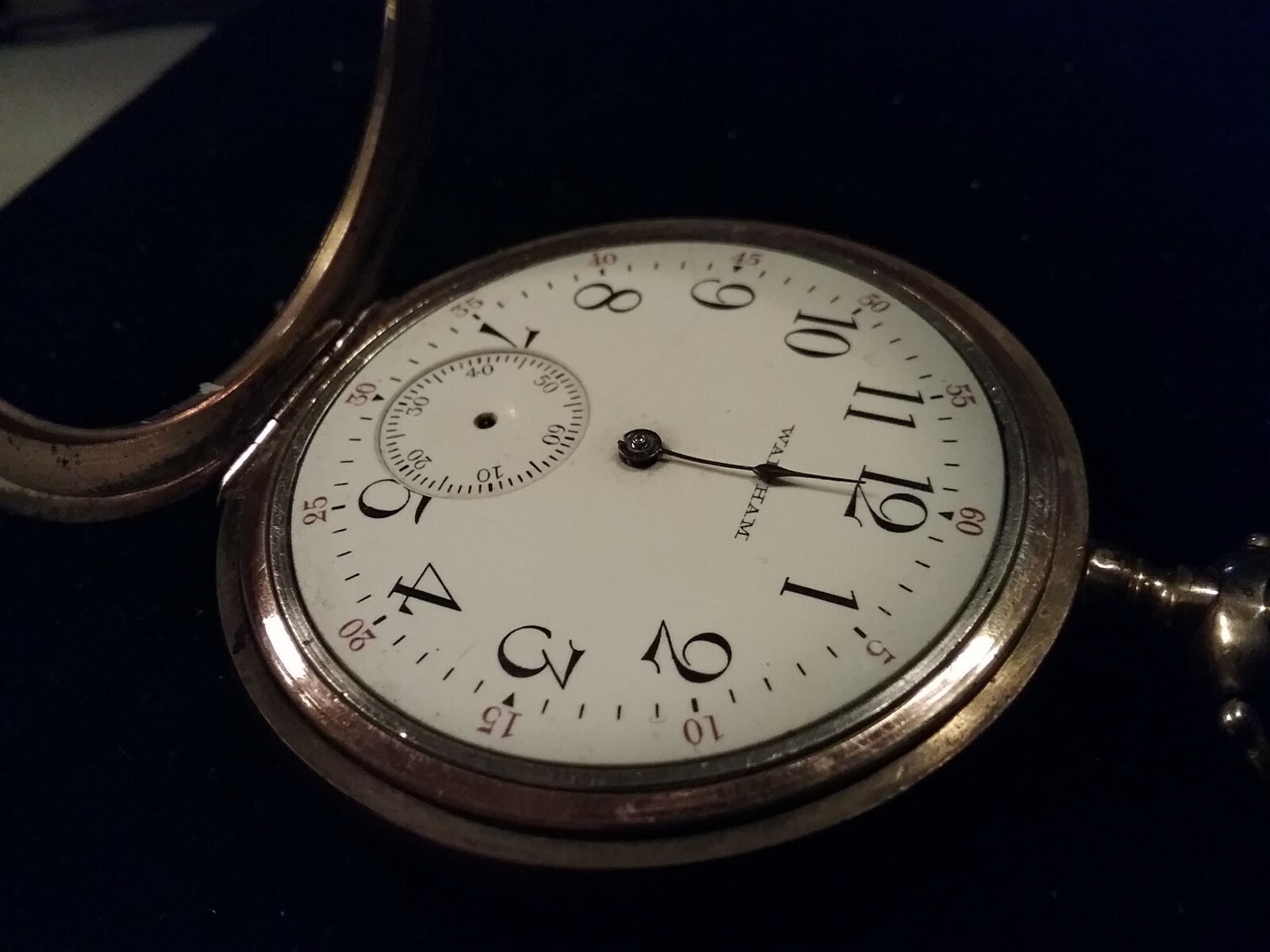 Vintage WALTHAM POCKET WATCH 12 SIZE 15J GRADE 220 MODEL 1894 WORKS 13430762