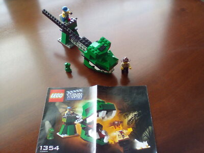 LEGO Set 1354 - 100% Complete w/Instructions (No Box) Studios Dino Head Attack