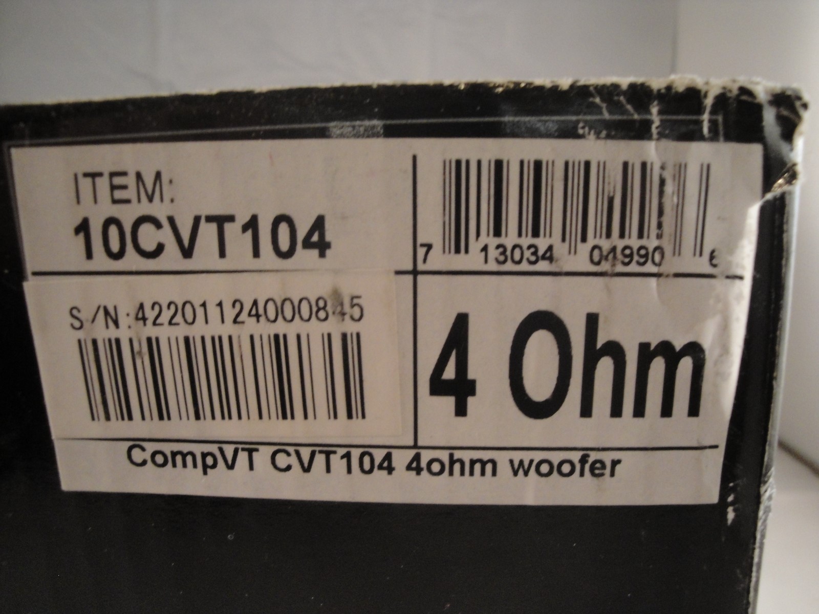 Kicker CCOMPVT104 Woofer