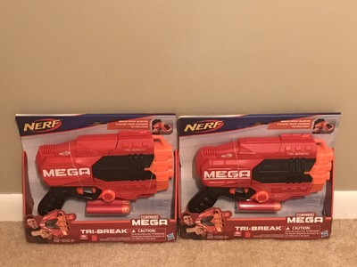2- New In Box Nerf N-Strike Mega Tri-Break