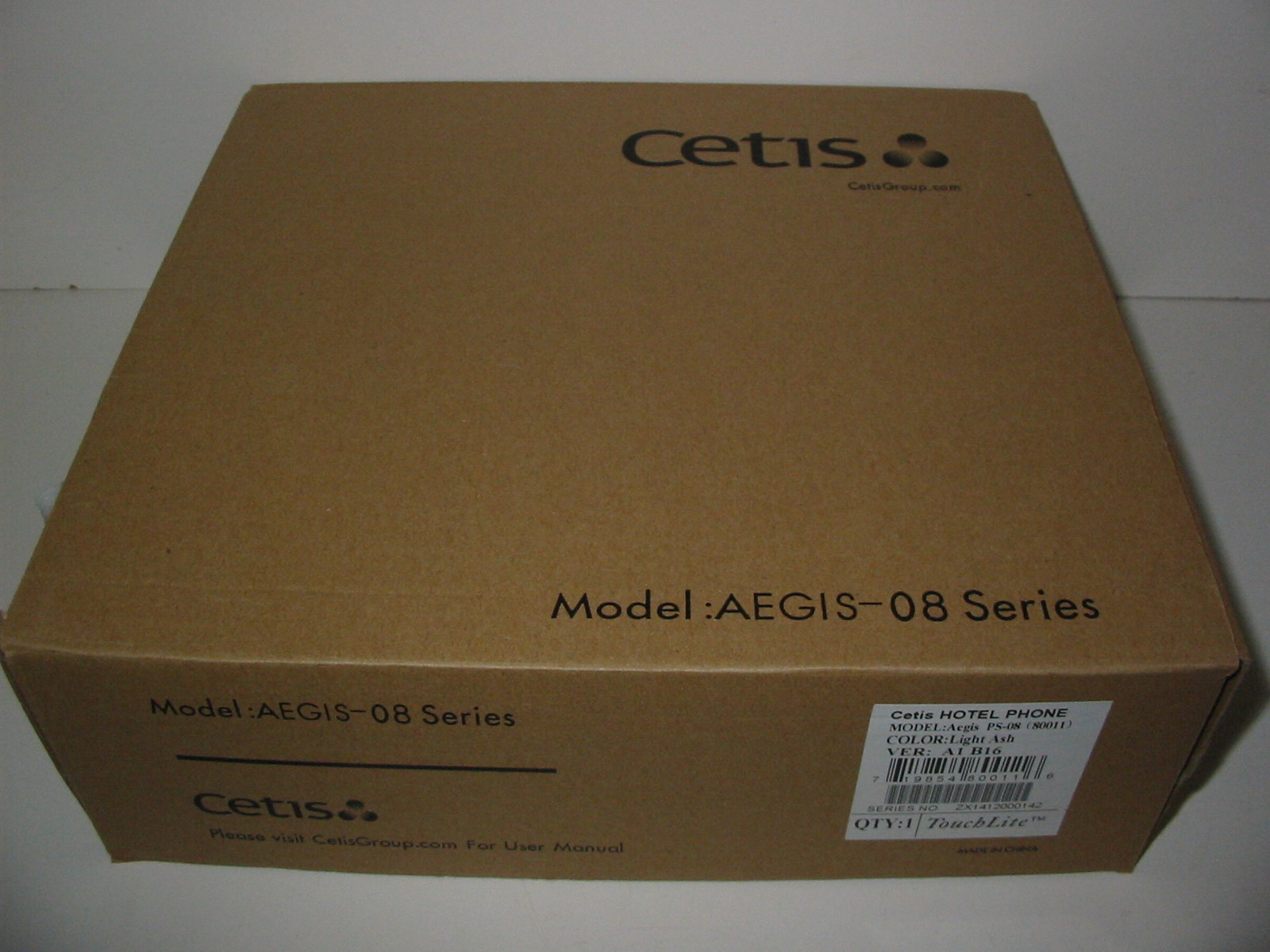 Cetis AEGIS PS-08 80011 Corded Push Button Desk Room Hotel Phone Speaker Ash NEW