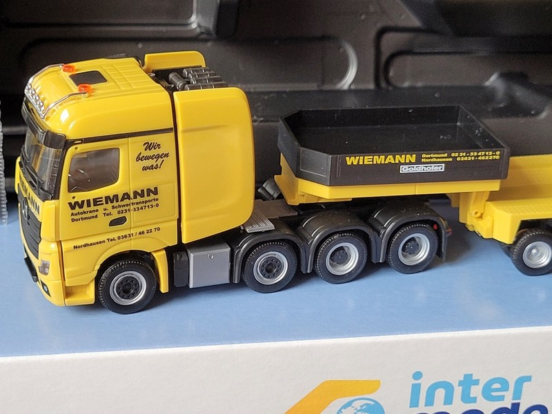 Actros L Bigspace Wiemann Dortmund Goldhofer  2024 Intermodellbau 956857 Neu
