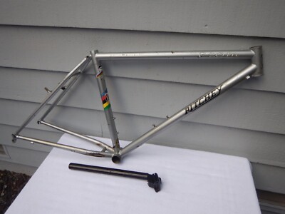17''  Ritchey P-20 Pro Vintage Mountain Bike Frame Ritchey Logic Silver w/ Crack