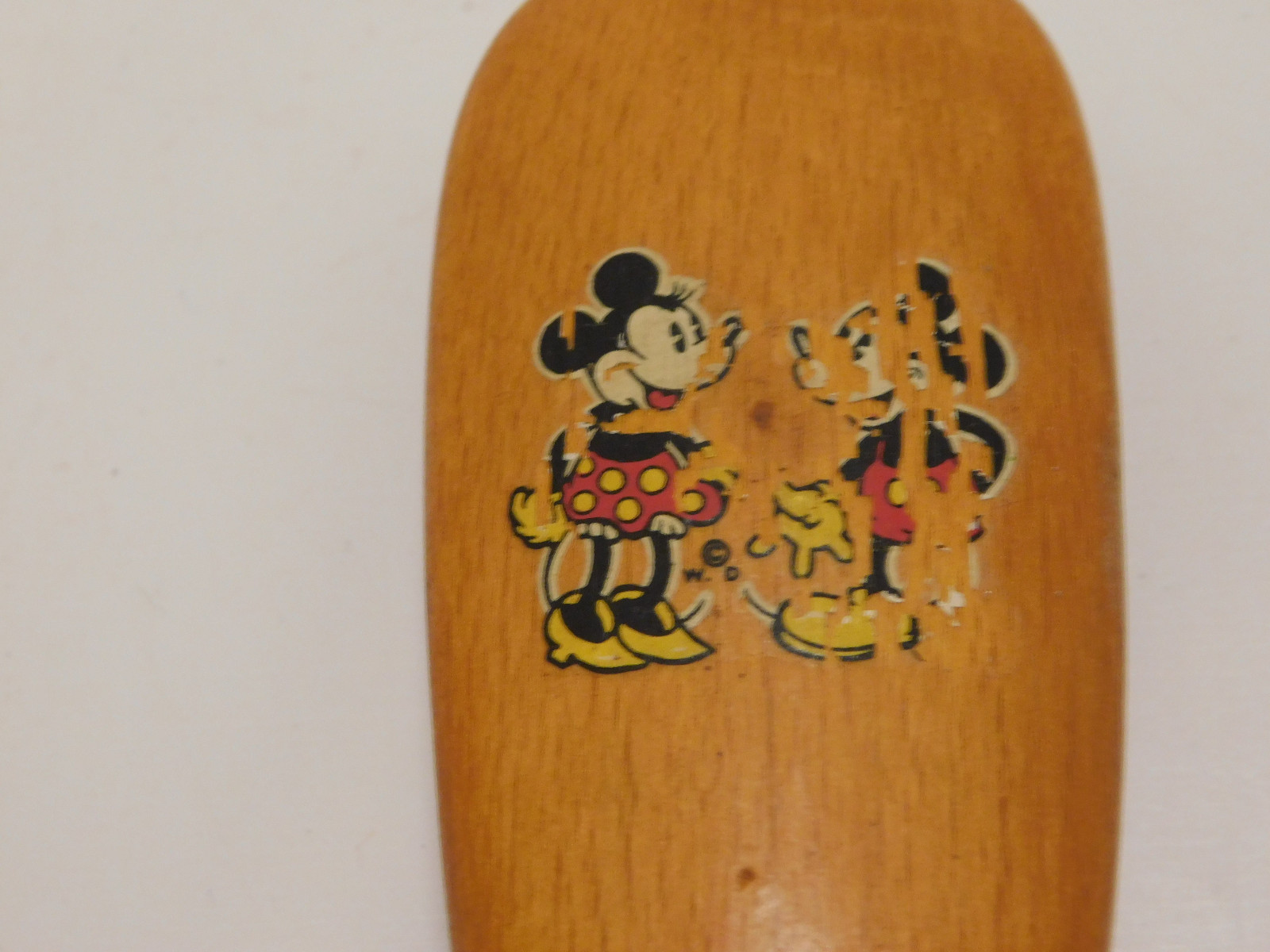 Vintage Hughes USA Brush decal Mickey Mouse n Minnie Dancing