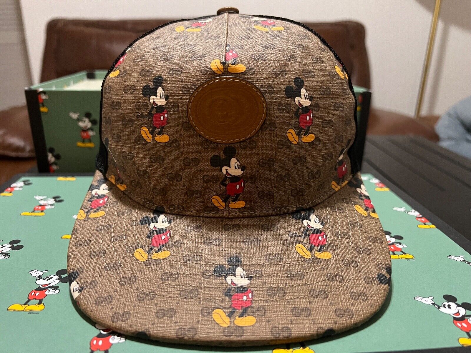 GUCCI Disney Mickey Collaboration Mouse Cap Baseball Hat GUCCI Disney Mickey Collaboration Mouse Cap Baseball Hat