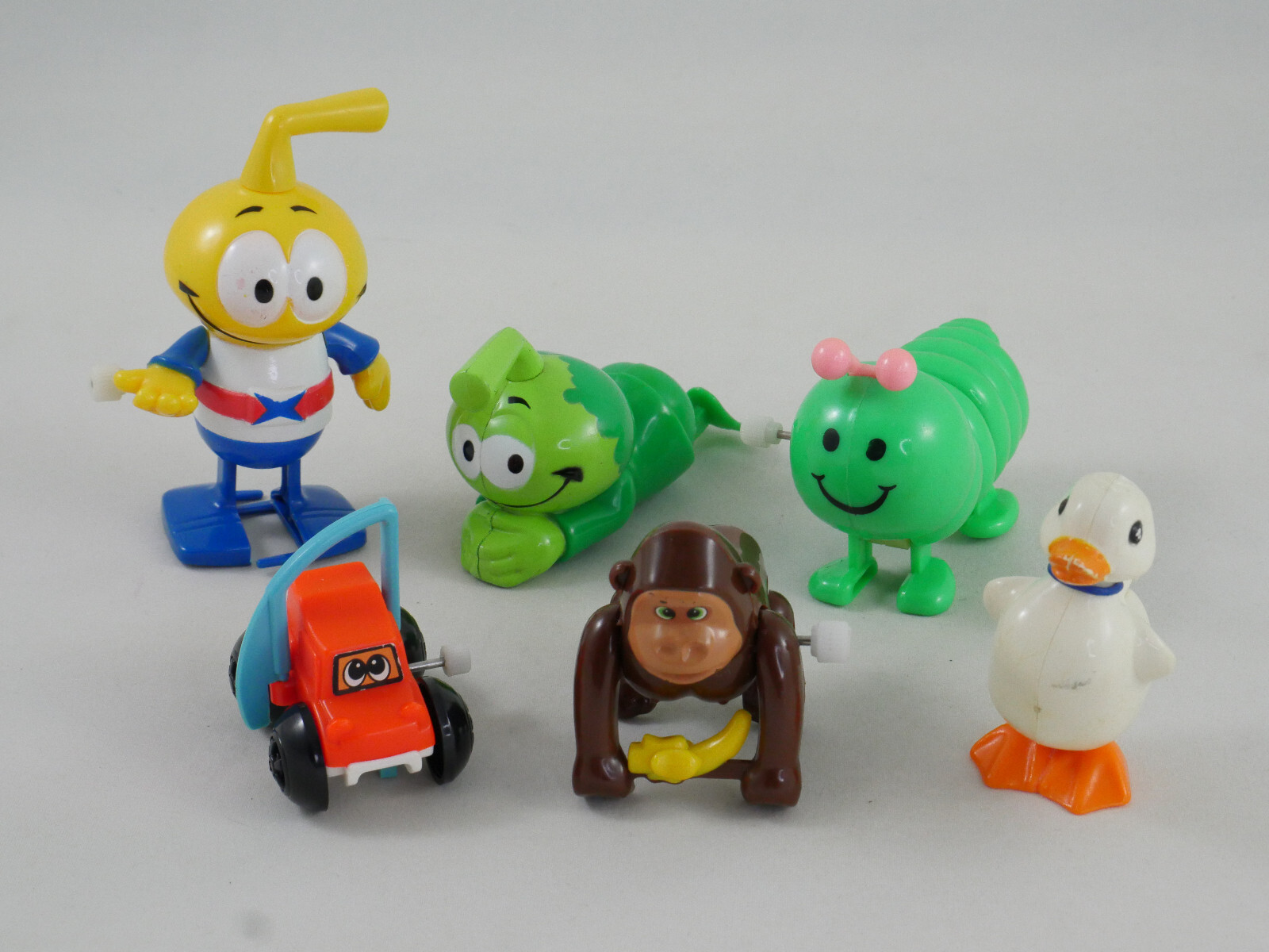 1970-1980's TOMY Wind-Up Toys Lot of 6: Snorks Car Duck 1970-1980's TOMY Wind-Up Toys Lot of 6: Snorks Car Duck