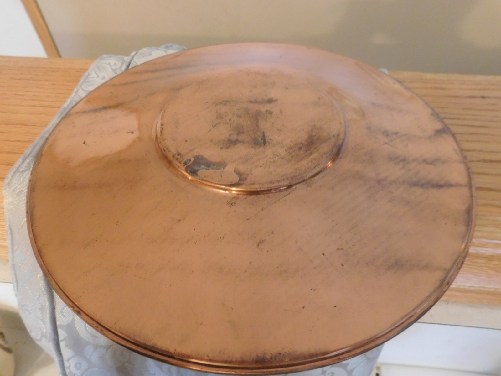 beautiful plate and carafe copper silver and brass set Made in Turkey