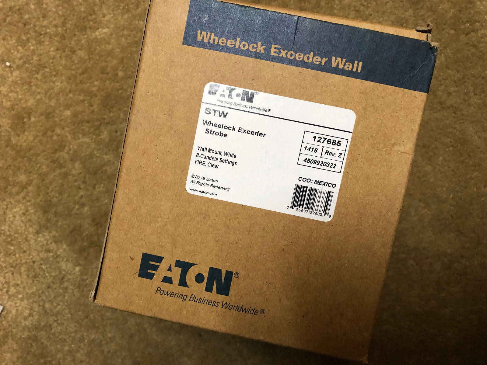 WHEELOCK Exceder Wall Mount White Strobe STW EATON