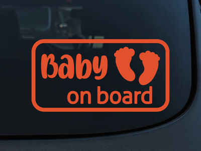 EMPIRE DESIGN Baby on Board Child Kid Little Human Vinyl Decal Car Sticker