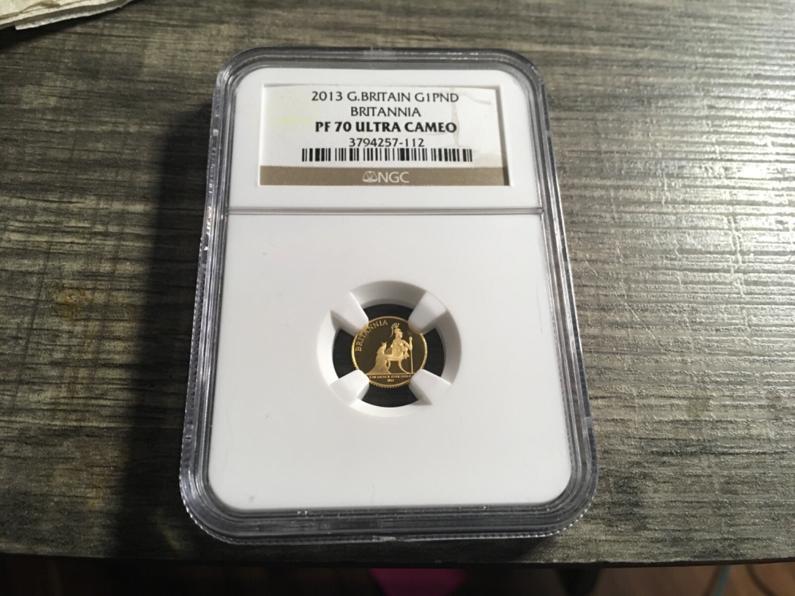 2013 イギリス　ブリタニア 1￡　金貨　NGC PF70 UC 2013 イギリス ブリタニア 1￡ 金貨 NGC PF70 UC