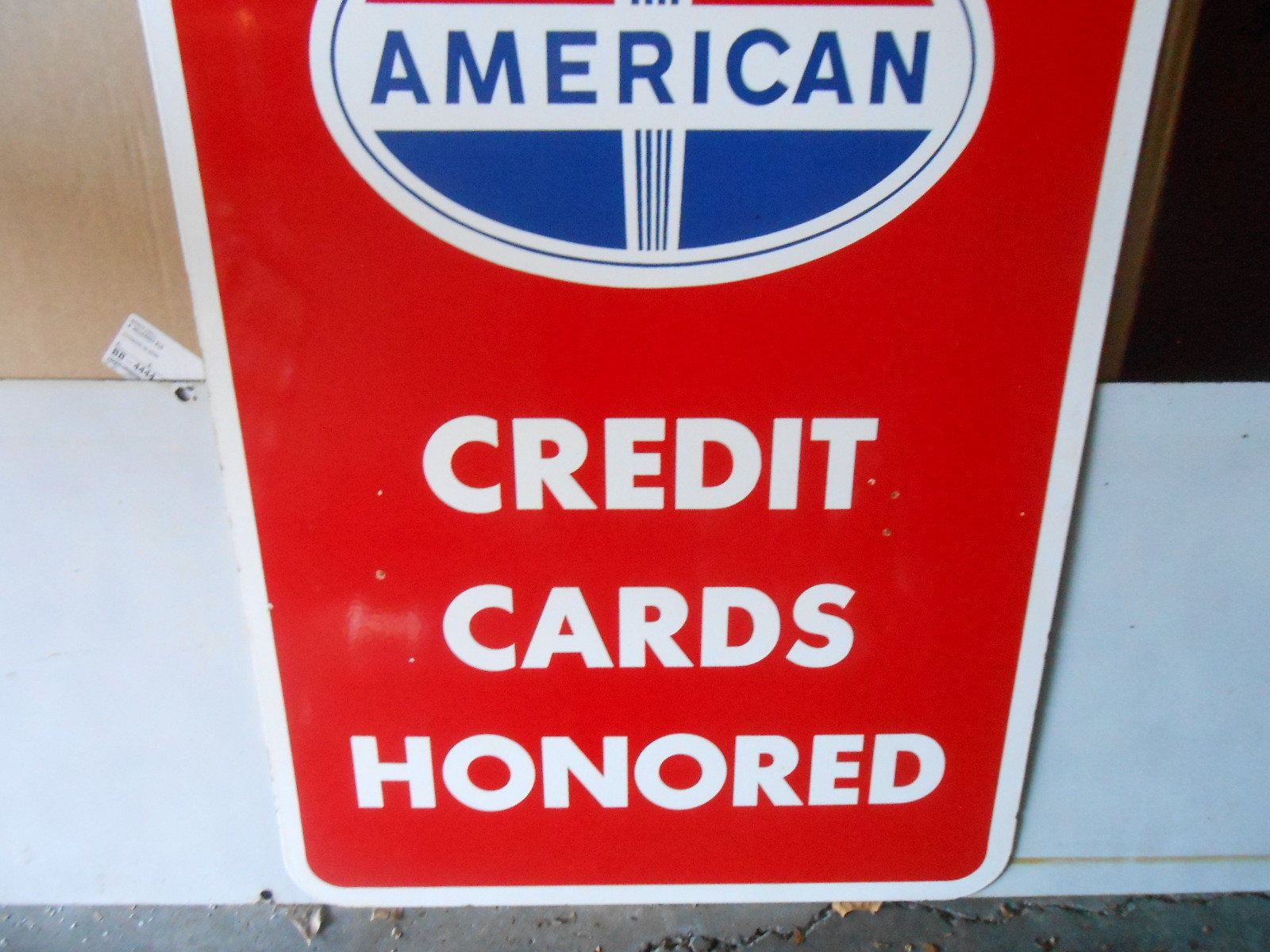 American Oil Company Porcelain Sign