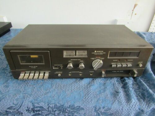 Sanyo Cassette 8 Track Deck RD 8400 Power Tested Parts Repair 