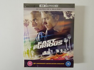 Fast & Furious 4K 20th Anniversary Zavvi Exclusive Collector Edition Steelbook 