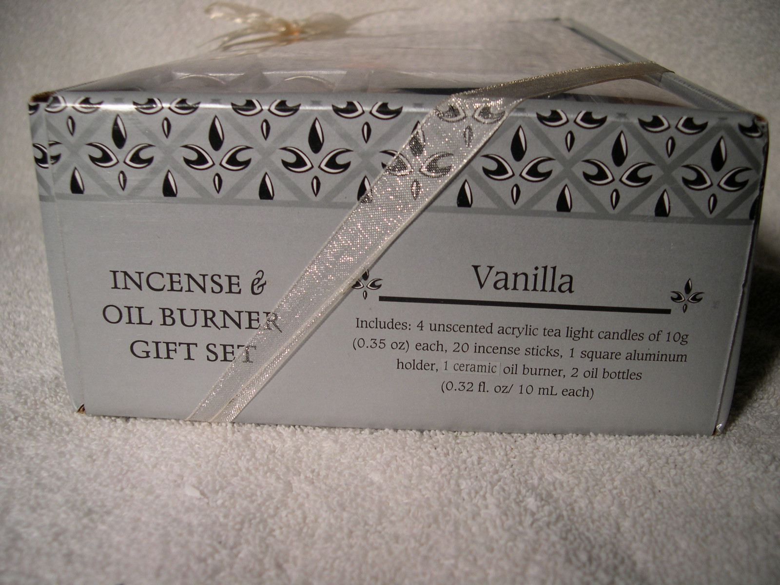 Incense and Oil Burner gift set, Vanilla scent