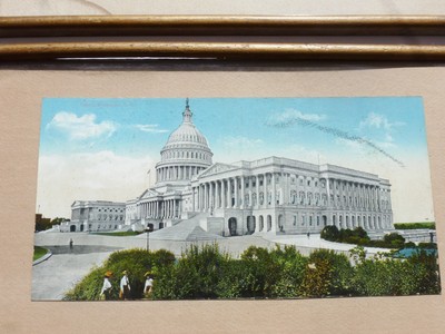 c1910  MOUNT VERNON ,VA  &  CAPITAL  WASHINGTON DC Extra Large Framed Postcards