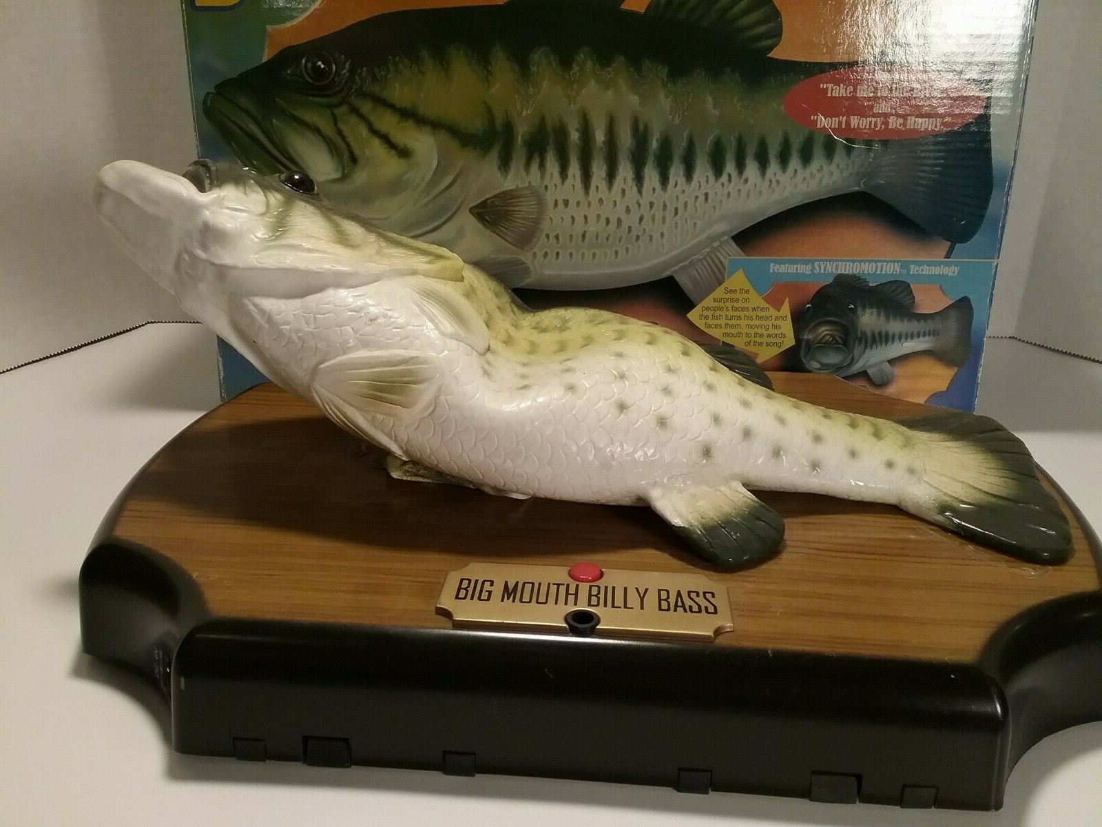 Original 1999 Big Mouth Billy Bass Motion Activated Singing Fish Gemmy In Box Nw