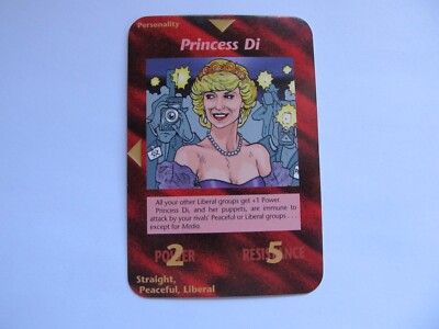 Illuminati New World Order Card - ''PRINCESS DI'' - NM - UNCOMMON