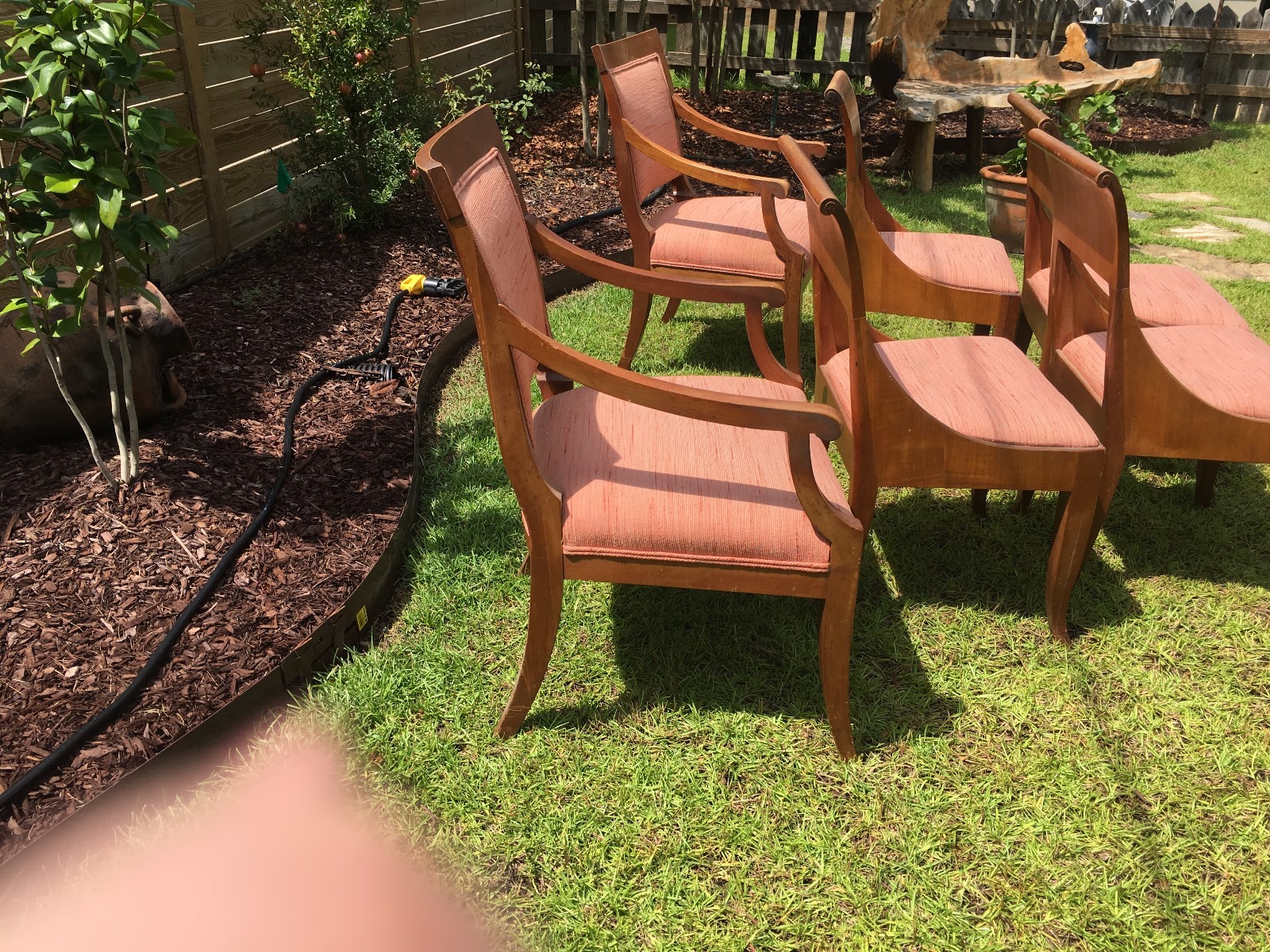 1920s hollywood regency Baker Furniture Co. dining chairs