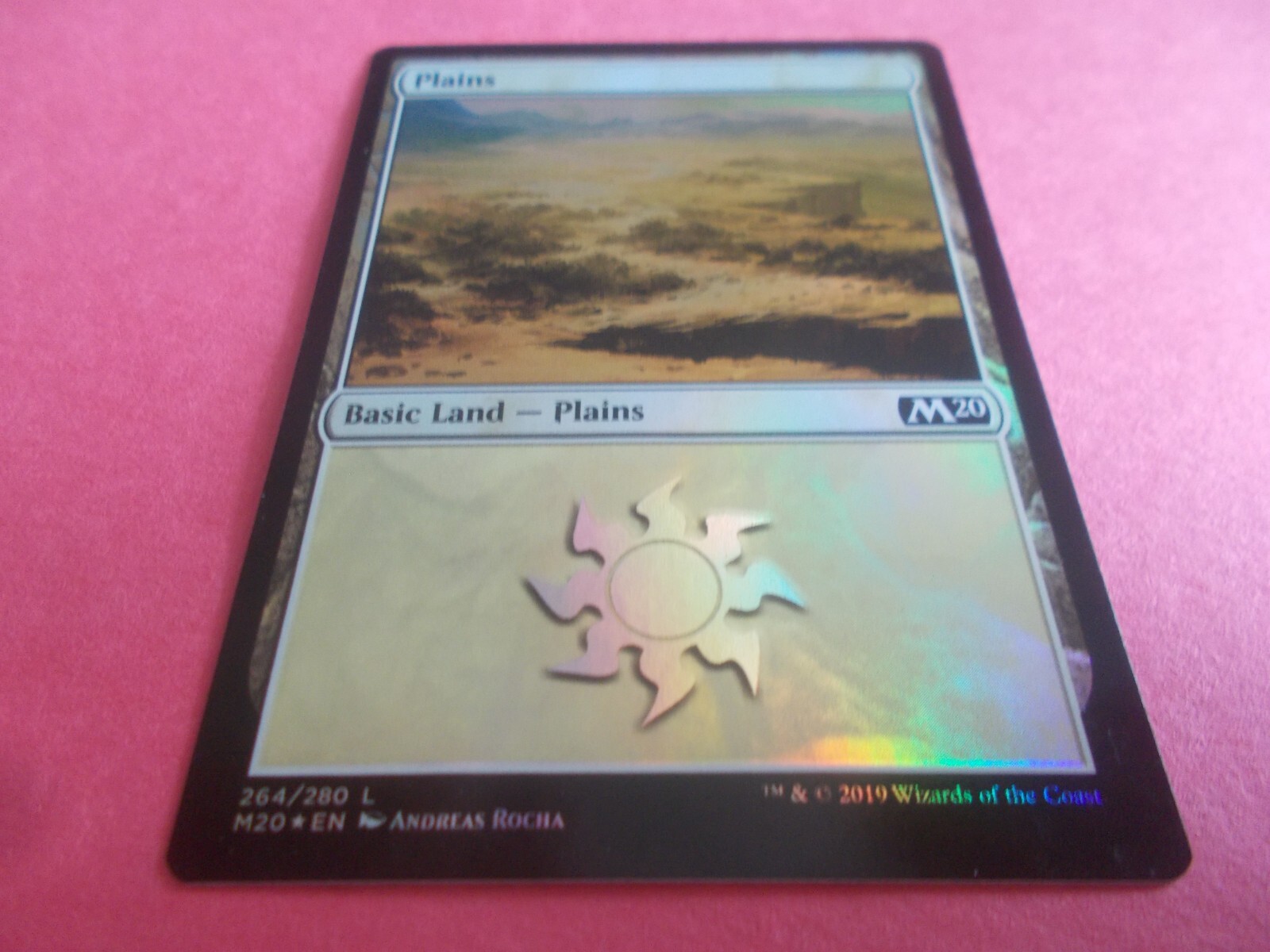 FOIL Plains 264/280 x1 MTG Core Set 2020 White Common Land FOIL Plains 264/280 x1 MTG Core Set 2020 White Common Land