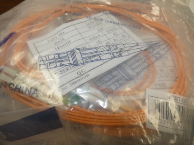 CP Technologies ClearLinks LCST-02 Multi-Mode Fiber Optic Patch Cord, 62.5 um Co