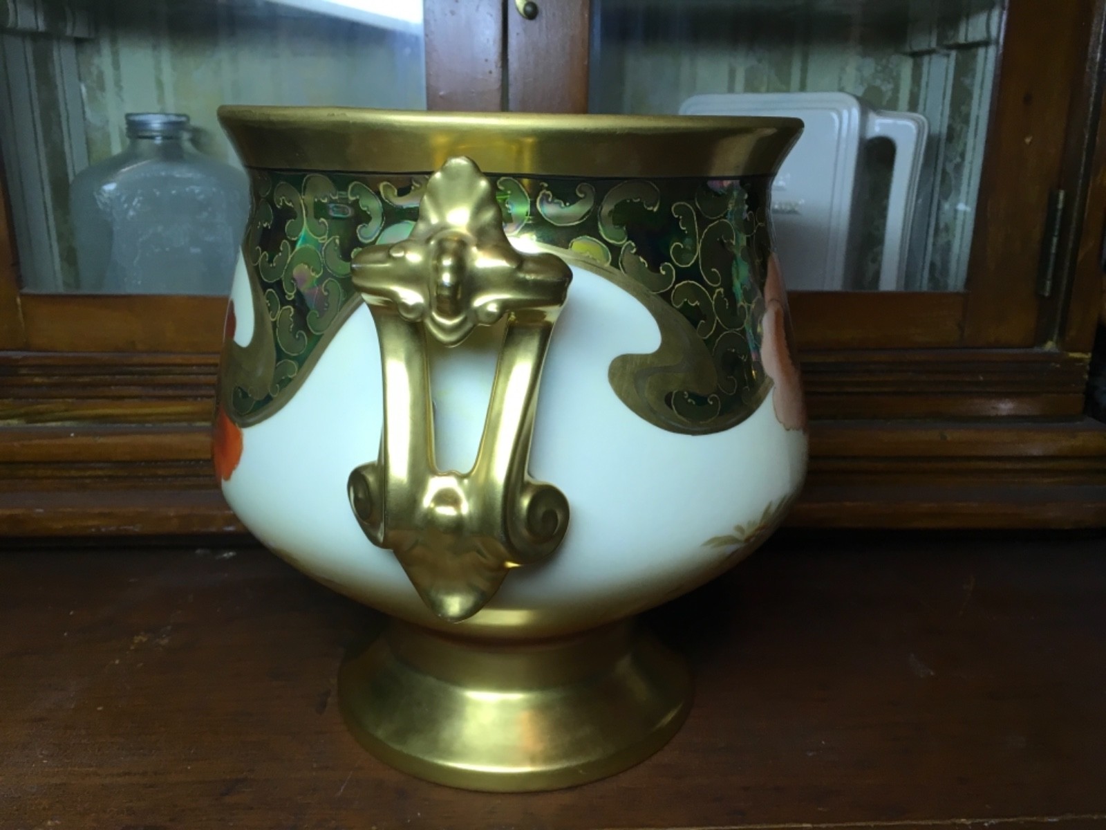 Pickard *rare* Gasper signed Punch Bowl,  Poppy, Daisy,  flowers.