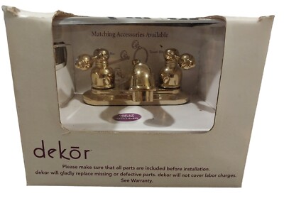  Dekor Centerset 2-Handle  Bathroom Faucet Solid Brass RC40123PB READ