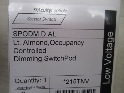 ACUITY CONTROLS SPODM D  AL / SPODMAL  *215TNV  (NEW IN BOX)