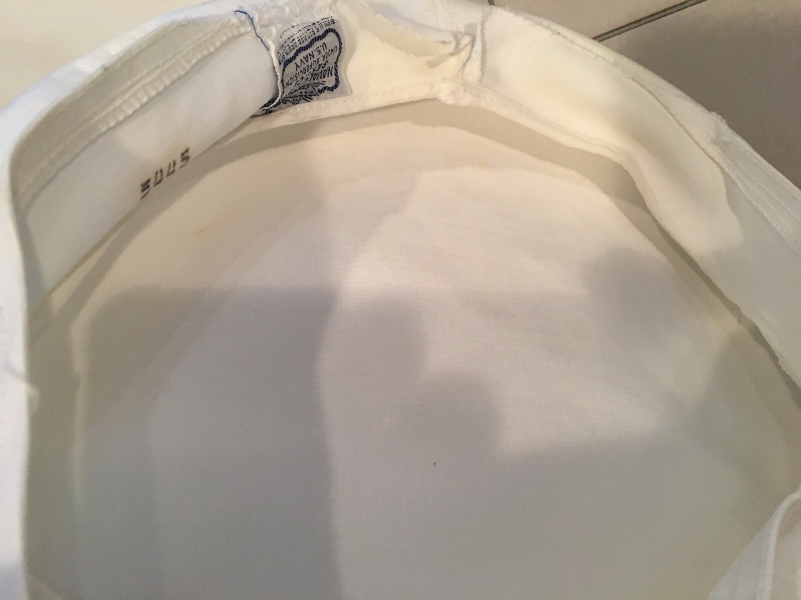 WW11 US NAVY OFFICER CAP COVERS ...MADE BY THE U.S.NAVY