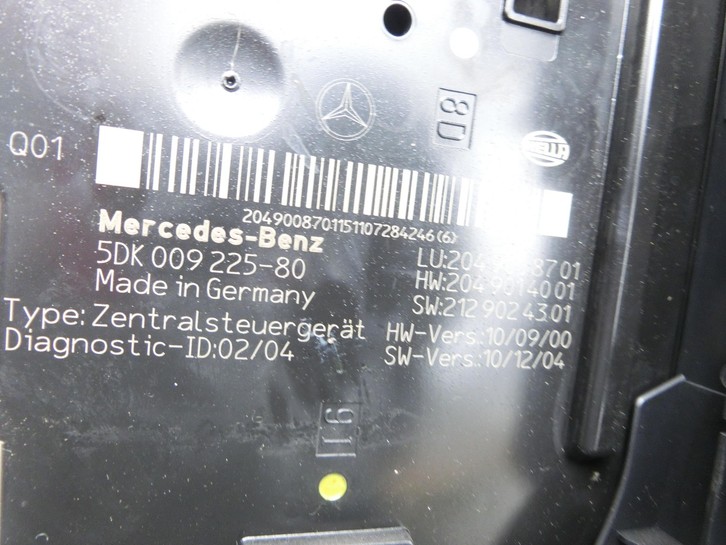 Mercedes S204 W204 C220 11-15 Steuergerät ECU Modul SAM Zentralelektrik Vorne Mercedes S204 W204 C220 11-15... Vorschau 3