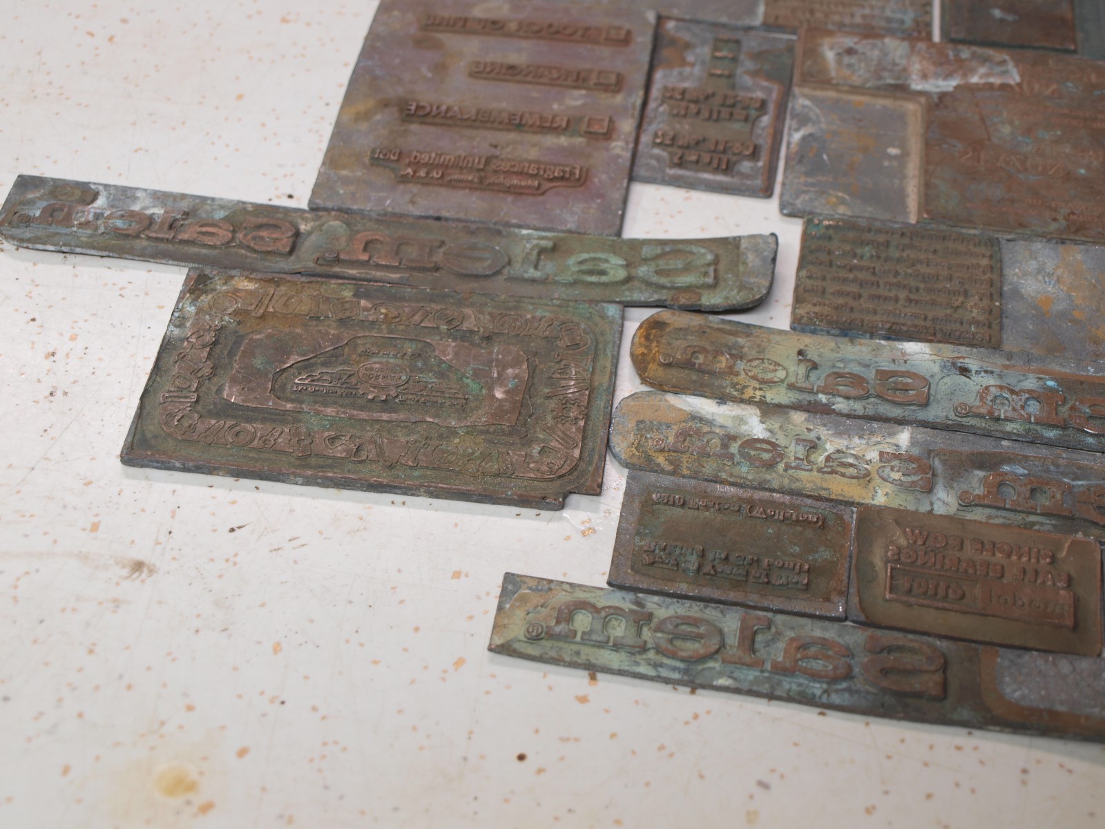 LETTERPRESS PRINTER'S BLOCK 5 Pounds of Lino Type Hard Lead