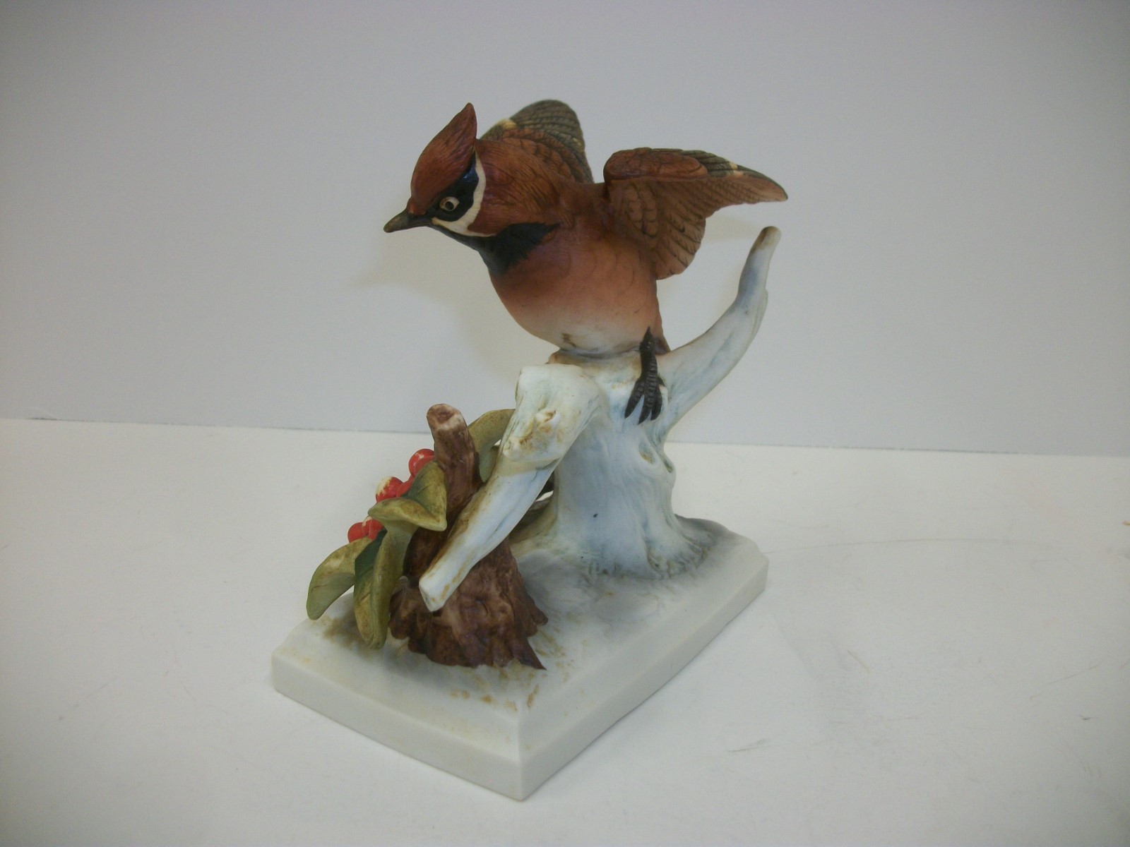 Vintage Lefton Waxwing KW4954 Porcelain Bird Figurine