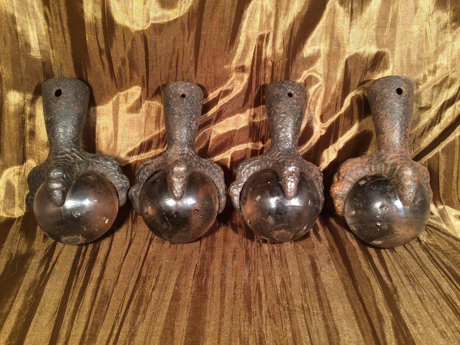 Lot of 4 Large Antique Vintage 3