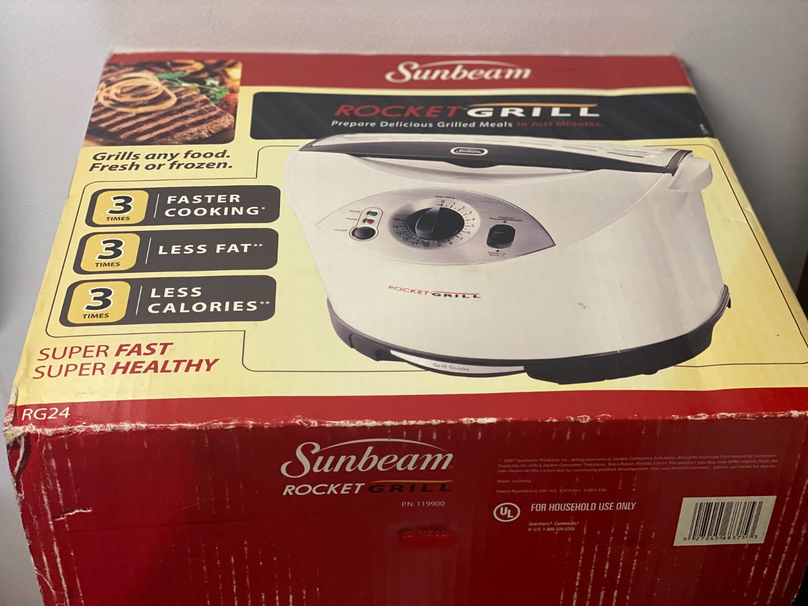 Sunbeam Rocket Grill Indoor with 24 Grilling Pouches New | eBay
