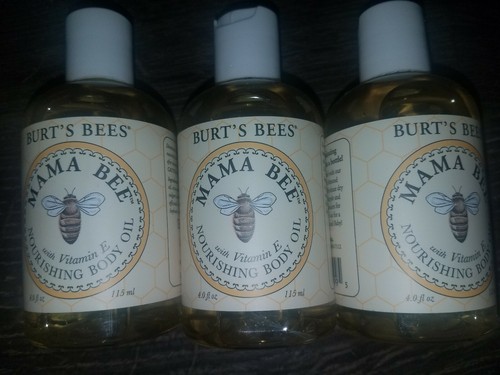 Burt's Bees 100% Natural Mama Bee Nourishing Body Oil Pregnancy Stretch mark x 3