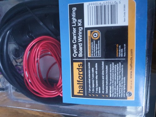halfords cycle carrier lighting board
