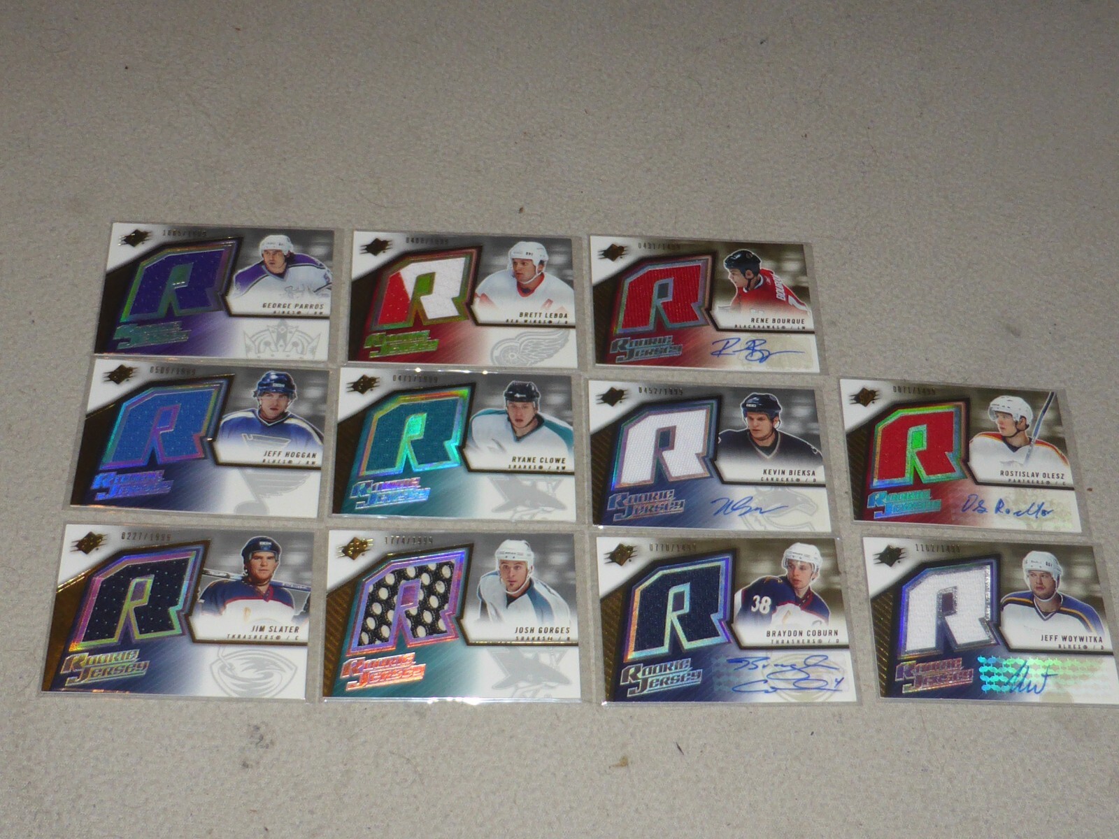 taro801　常田大希　BECKENBAUER SHADOWGREEN 11 2005-2006 HOCKEY CARD LOT UD SPX ROOKIE JERSEY RELIC