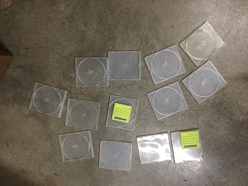 Lot Of 10 Clear Soft Plastic DVD, Blue Ray Or CD Cases