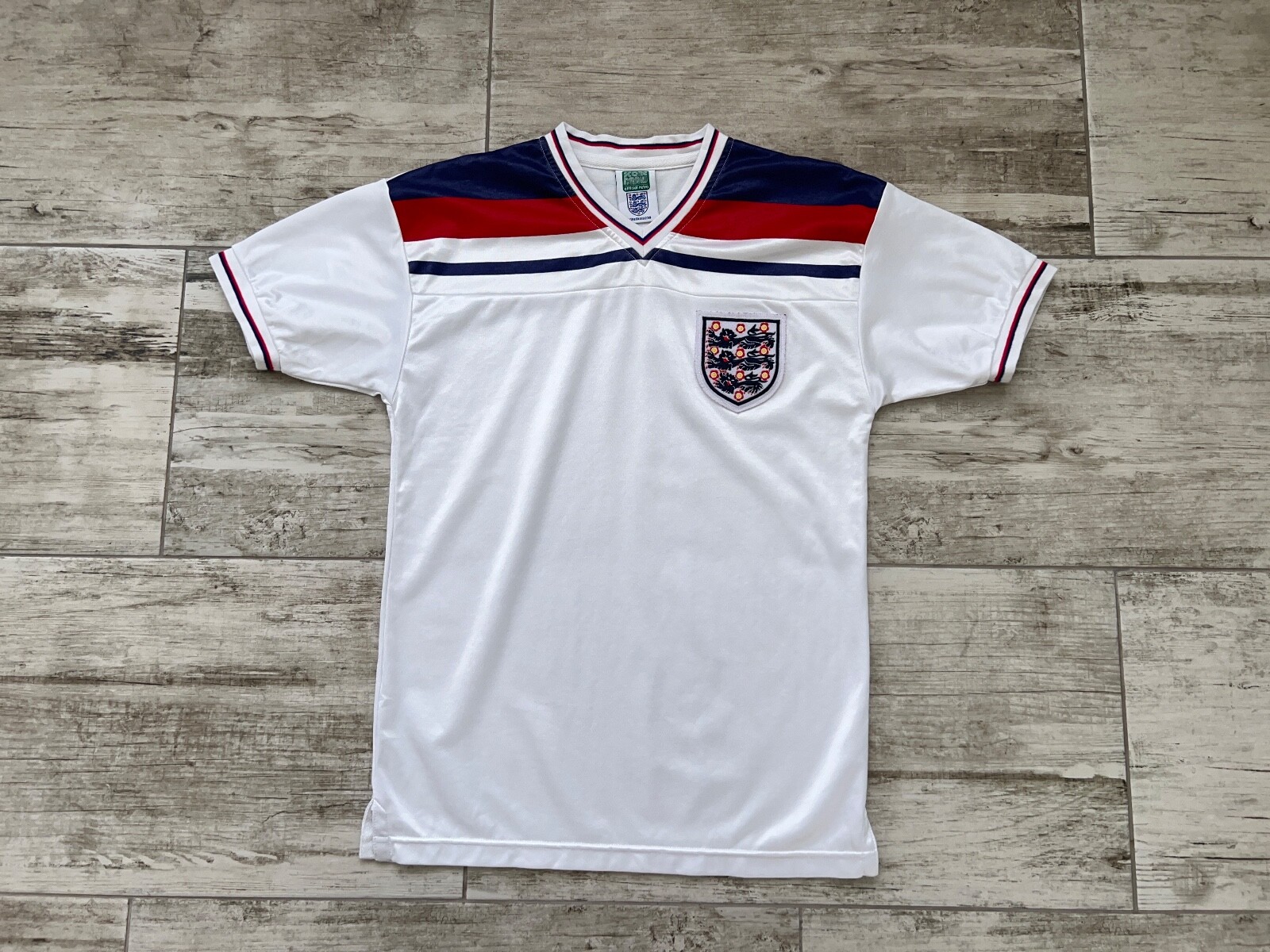 Mens Vintage 1980-1983 Retro Score Draw England Team
